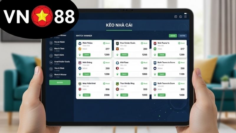 Kèo Nhà Cái Hôm Nay VN88 – Cập Nhật Tỷ Lệ Chuẩn 2 Các kèo nhà cái hôm nay VN88